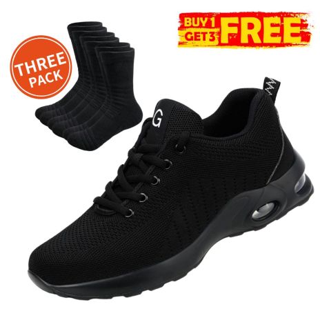 Fly Woven Lightweight Breathable FashionSteel Toe Shoes