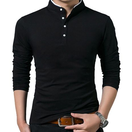 Men's Long Sleeve Henley Shirts