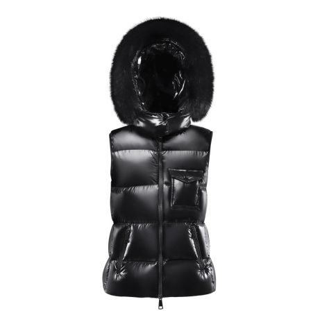 Women's Down Vest with Hat