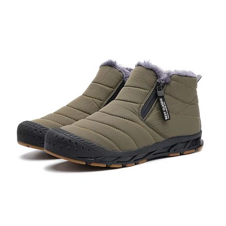 Mens Winter Warm Snow Boots Fur Lined Waterproof Winter Shoes