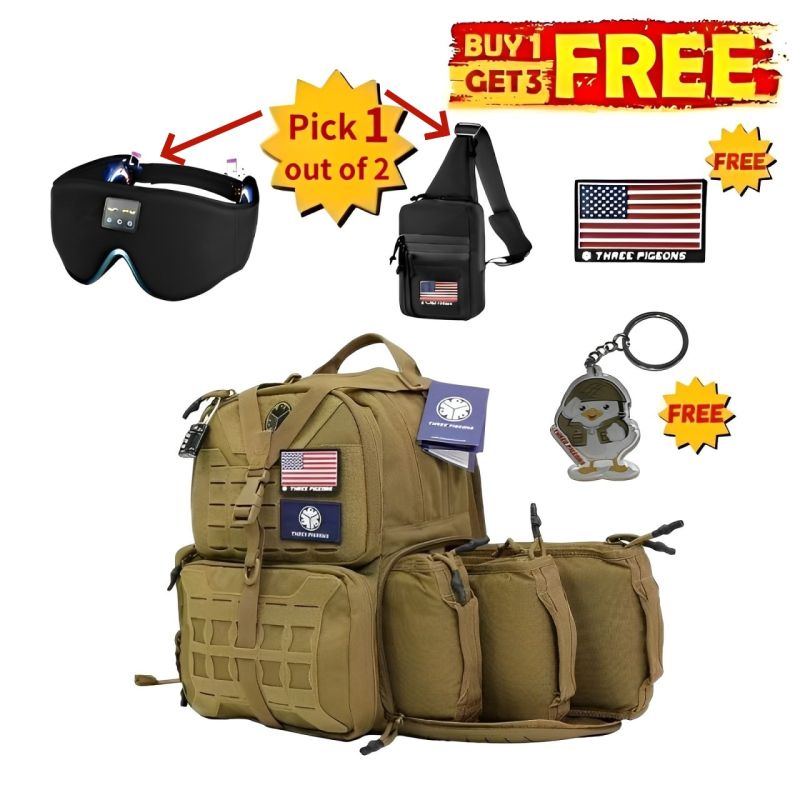 ThreePigeons™ Shooting Range Backpack 40L VIP