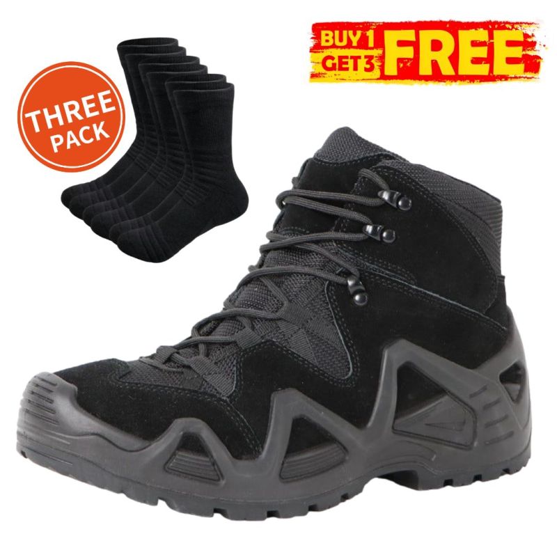 Lightweight Tactical & Military Waterproof Boots 2024 Middle Cut