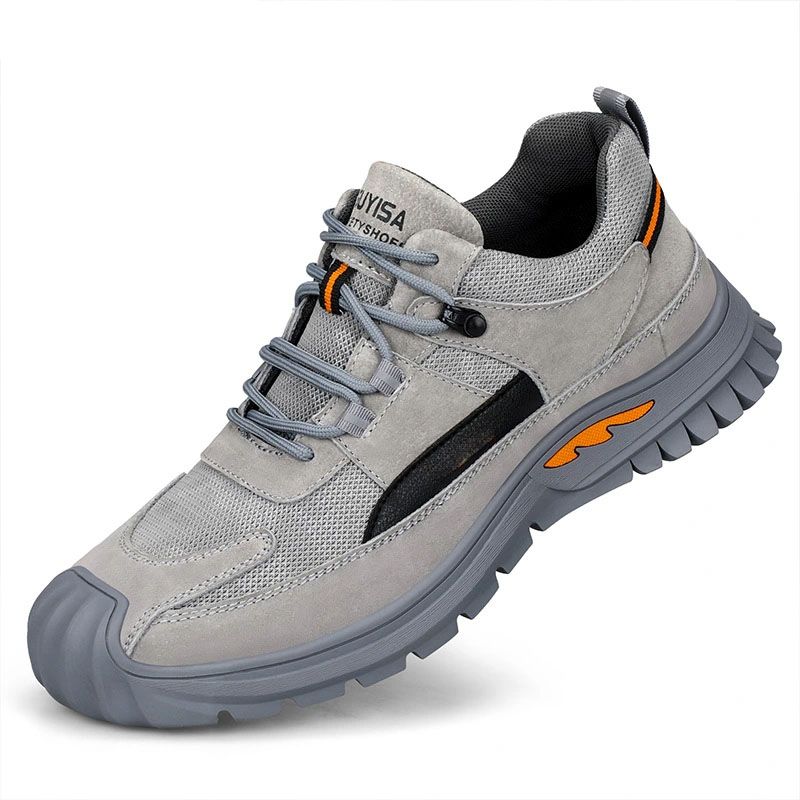 Comfortable Wear Resistant Breathable Rubber Soled Steel Toe Tennis Shoes