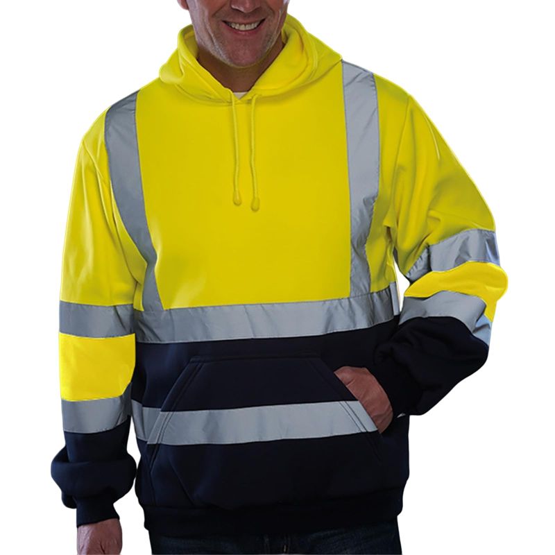 Mens High Visibility Jackets Safety Hoodies