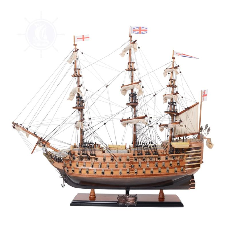 Collectible Medium Wooden Ship Model Decor