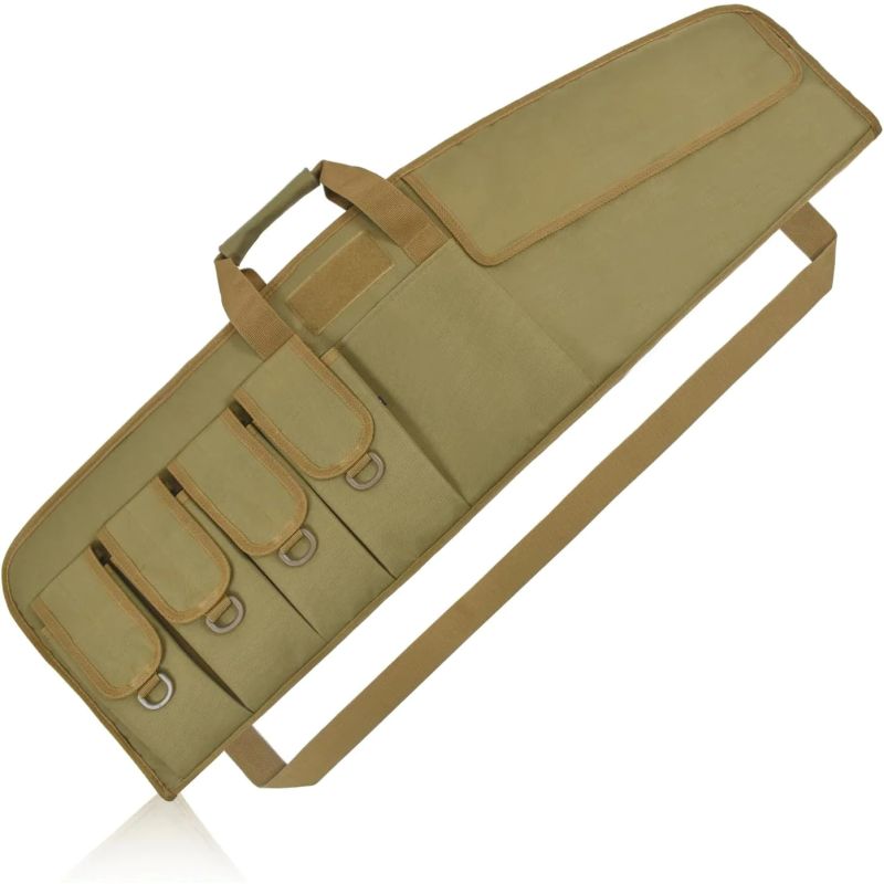 ThreePigeons™ Rifle Gun Case with 6 Pouches