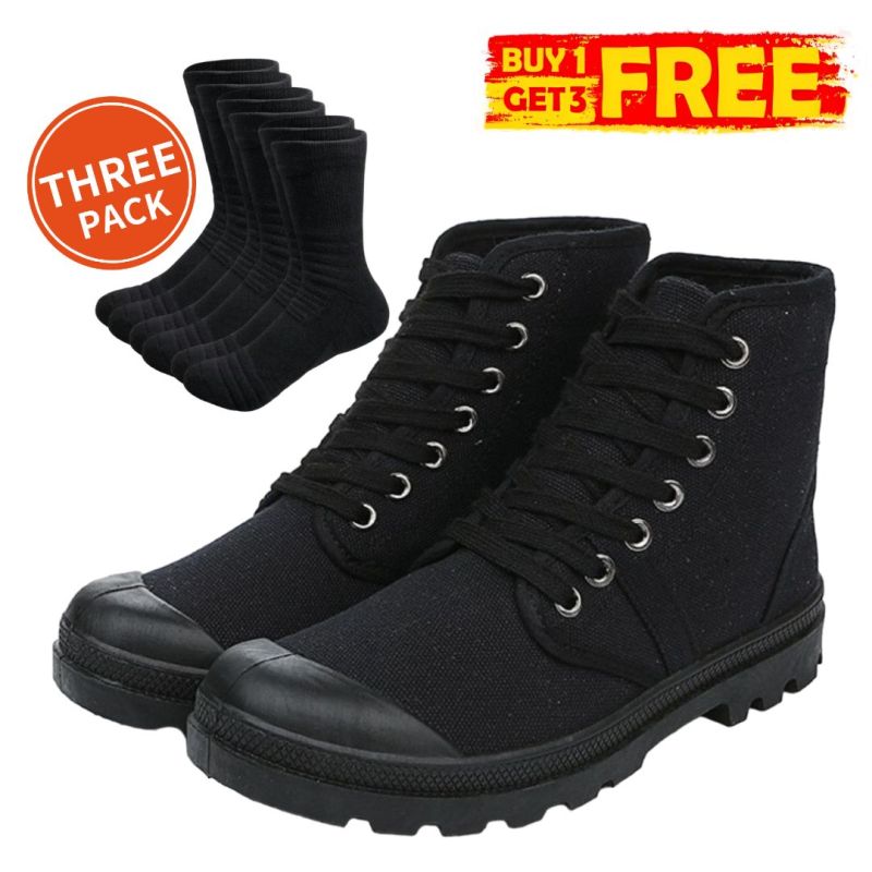 Men's Fashion Mid Calf Desert Boots Canvas Shoes