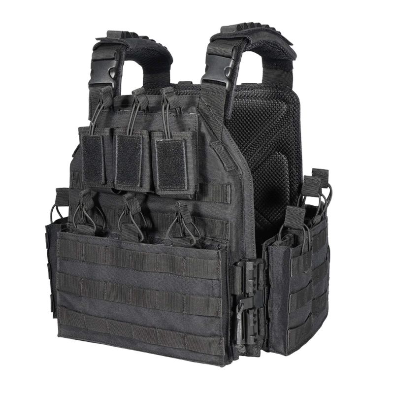 Black Tactical Vest Airsoft