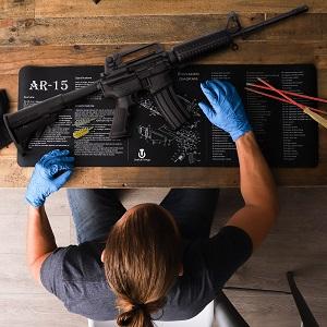 ThreePigeons™ Extra Large Gaming Mouse Pad AR-15 Gun Cleaning Mat