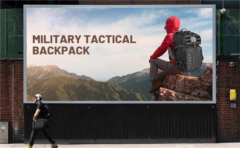 ThreePigeons™ Durable Military Tactical Backpack 40L