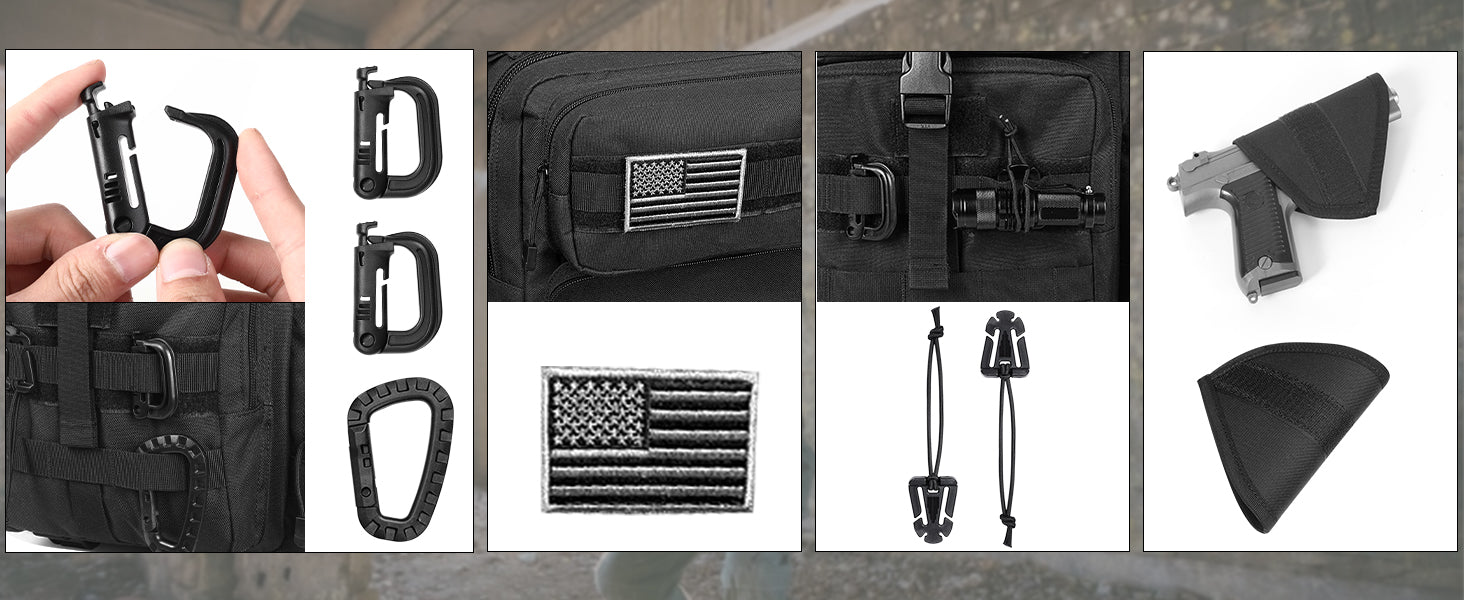 ThreePigeons™ Tactical EDC Sling Bag Backpack with Pistol Holster