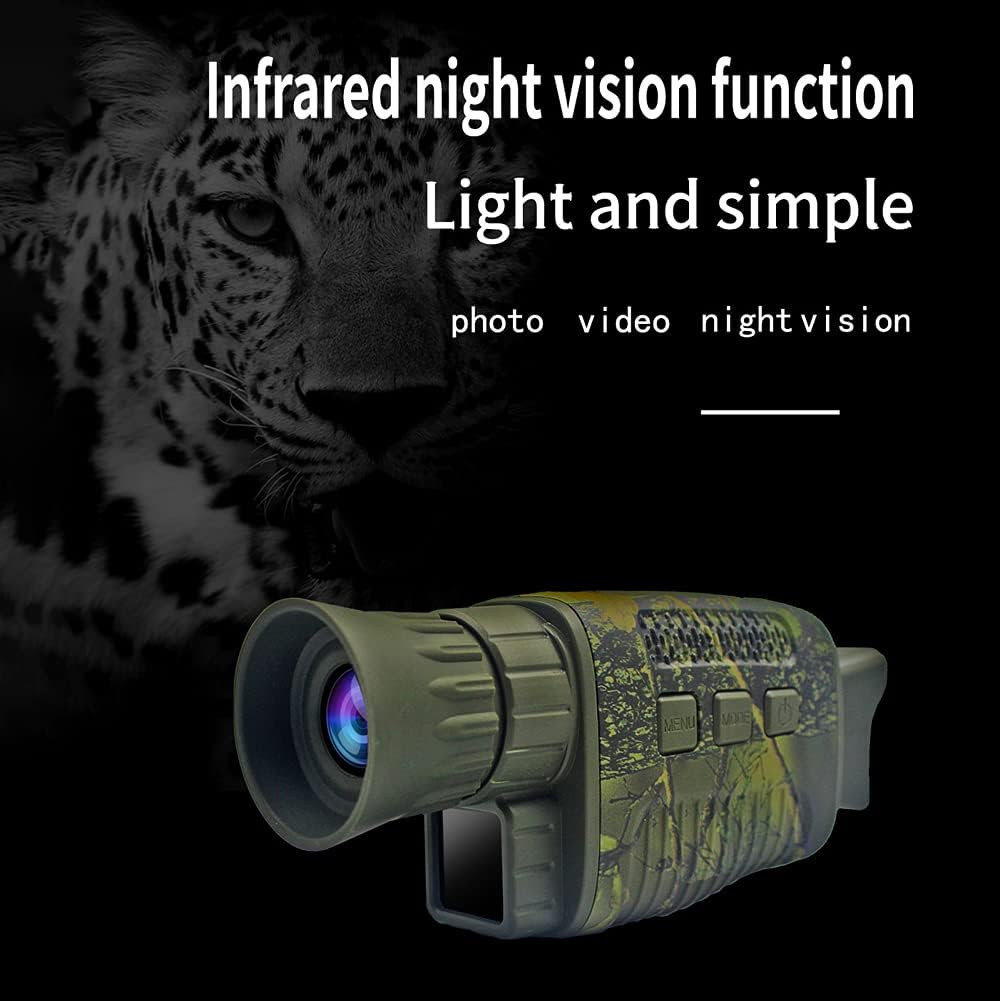 ThreePigeons™ Digital Night Vision Monocular, 1.5in TFT Screen 1080P  HD