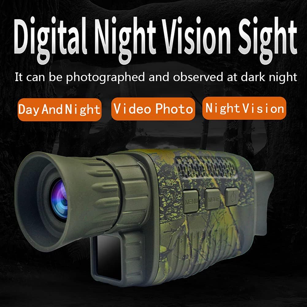 ThreePigeons™ Digital Night Vision Monocular, 1.5in TFT Screen 1080P  HD