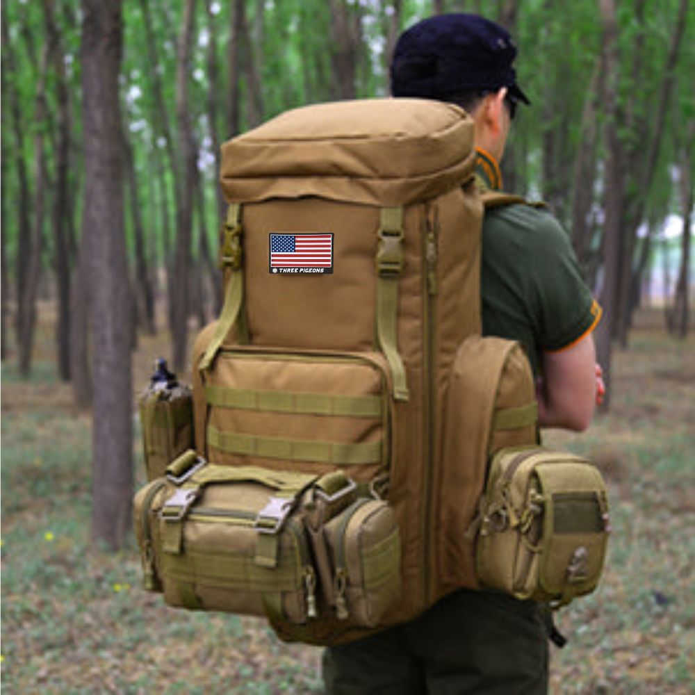 ThreePigeons™Tactical Backpack Trekking Rucksack 70L-85L