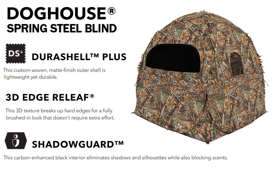  Doghouse Lightweight Durable Hunting Spring Steel Ground Blind 