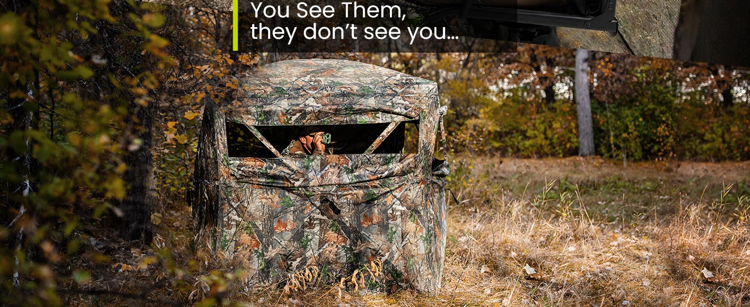 Hunting Blind See Through with Carrying Bag