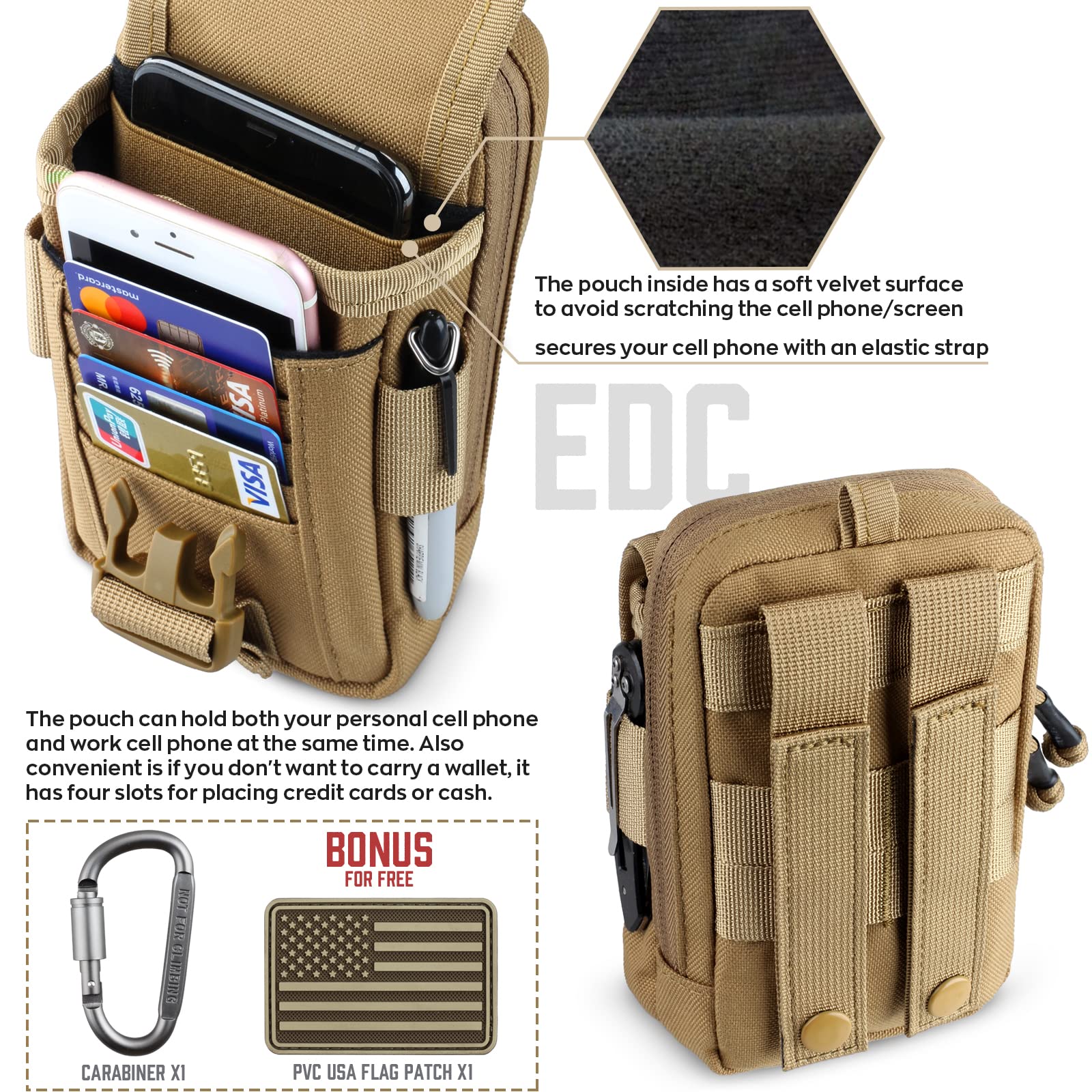 Tactical Compass Phone Pouch