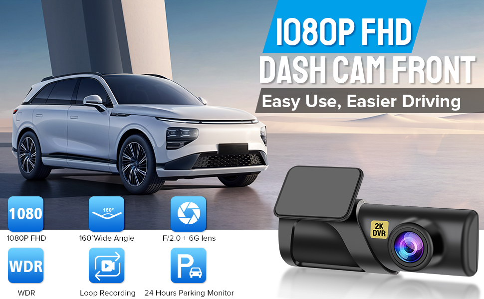 Mini Car Camera Dash Cam WiFi FHD 1080P Dash Camera for Cars