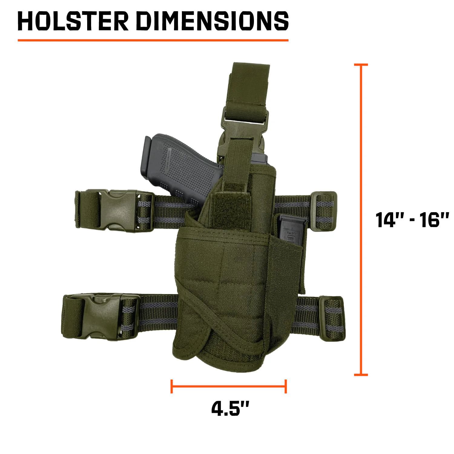 Nylon Drop Leg Holster