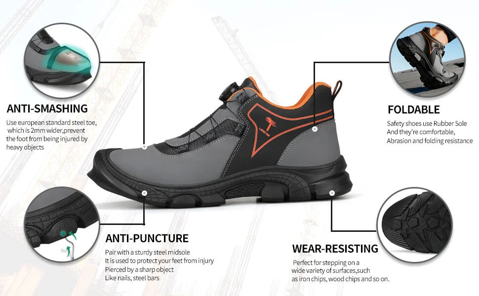 Steel Toe Waterproof Outdoor Safety Shoes