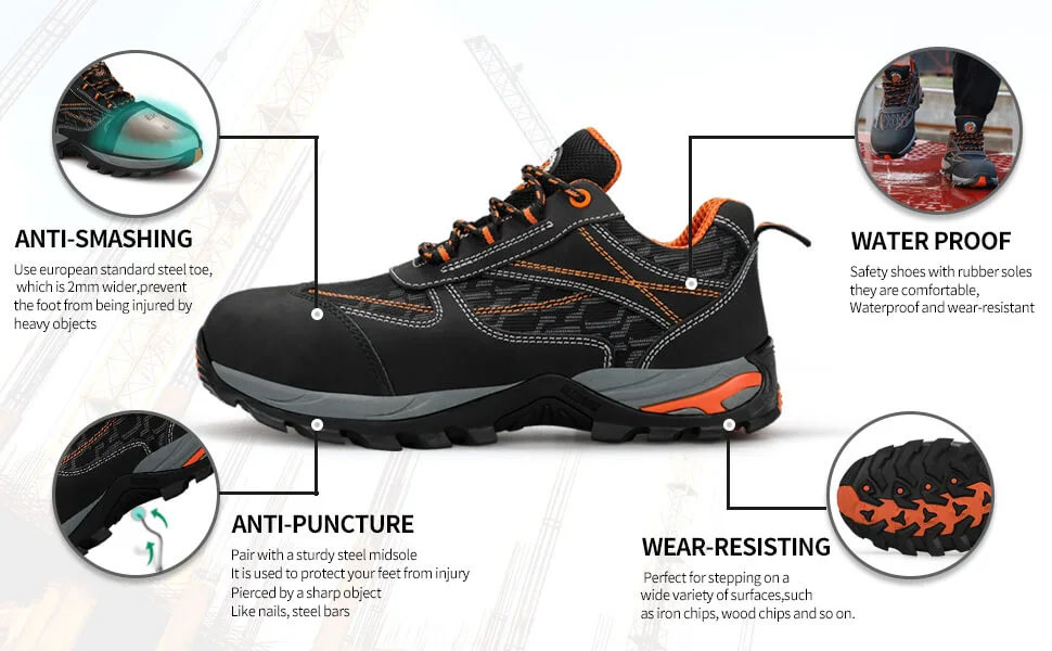 Anti-Slip Waterproof Insulation 18kv Anti-Smashing Anti-Stab Safety Work Shoes