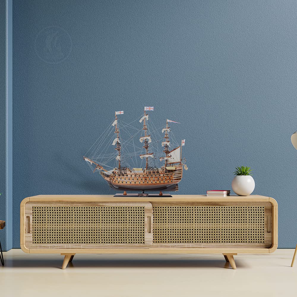 Collectible Medium Wooden Ship Model Decor