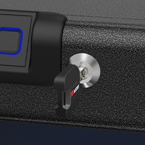 Biometric Gun Safe for Pistol 3-Ways unlock Safe