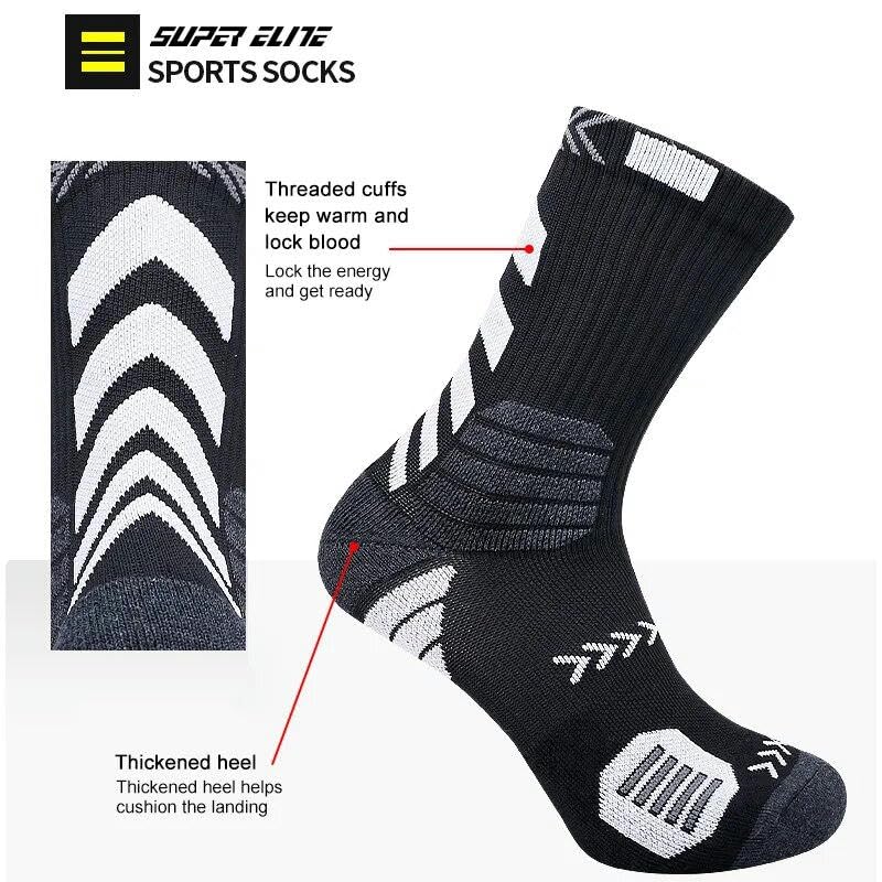 Sports Cycling Socks Breathable Cotton Cycling Socks 3 Pairs