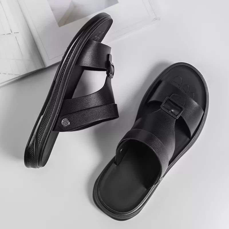 Mens Versatile Open Toe Sports Leather Sandal