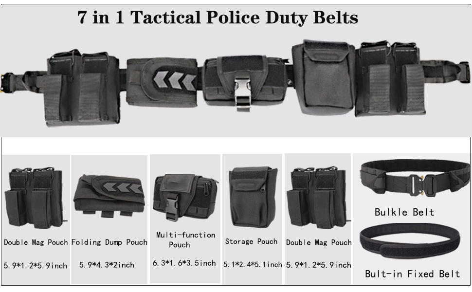 Tactical Battle Belt 7 in 1 