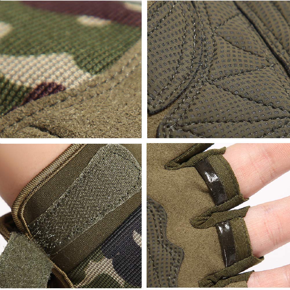 Breathable Fingerless Tactical Gloves